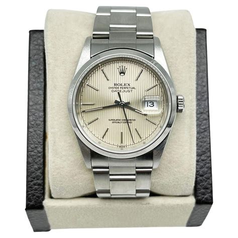 rolex datejust 16200 silver dial